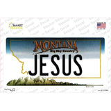 Jesus Montana State Novelty Sticker Decal