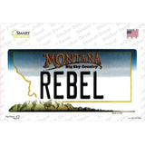 Rebel Montana State Novelty Sticker Decal
