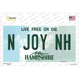 N Joy NH New Hampshire State Novelty Sticker Decal