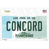 Concord New Hampshire State Novelty Sticker Decal