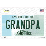 Grandpa New Hampshire State Novelty Sticker Decal