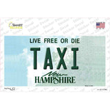 Taxi New Hampshire State Novelty Sticker Decal