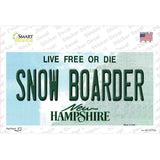 Snow Boarder New Hampshire State Novelty Sticker Decal