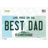 Best Dad New Hampshire State Novelty Sticker Decal
