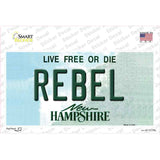 Rebel New Hampshire State Novelty Sticker Decal