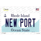 New Port Rhode Island State Novelty Sticker Decal