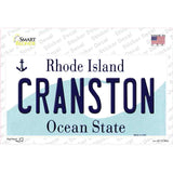 Cranston Rhode Island State Novelty Sticker Decal