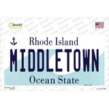 Middletown Rhode Island State Novelty Sticker Decal
