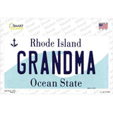 Grandma Rhode Island State Novelty Sticker Decal