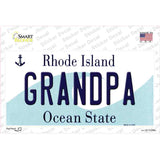 Grandpa Rhode Island State Novelty Sticker Decal