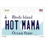 Hot Mama Rhode Island State Novelty Sticker Decal