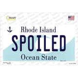 Spoiled Rhode Island State Novelty Sticker Decal