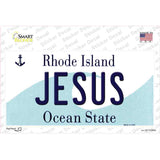 Jesus Rhode Island State Novelty Sticker Decal