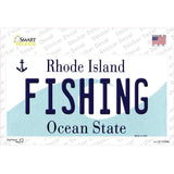 Fishing Rhode Island State Novelty Sticker Decal