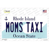 Moms Taxi Rhode Island State Novelty Sticker Decal