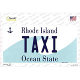 Taxi Rhode Island State Novelty Sticker Decal