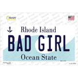 Bad Girl Rhode Island State Novelty Sticker Decal