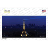 Eiffel Tower Night With City Skyline Novelty Sticker Decal