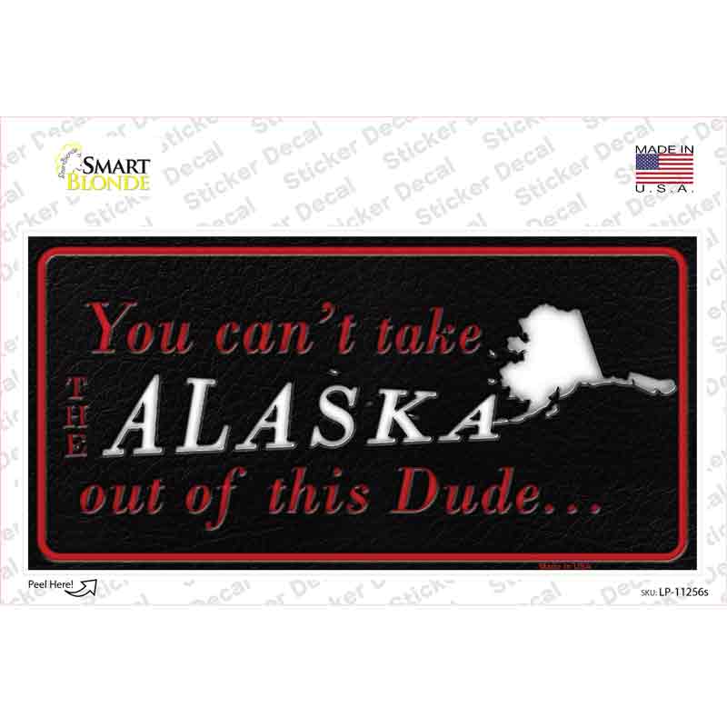 Alaska Dude Novelty Sticker Decal