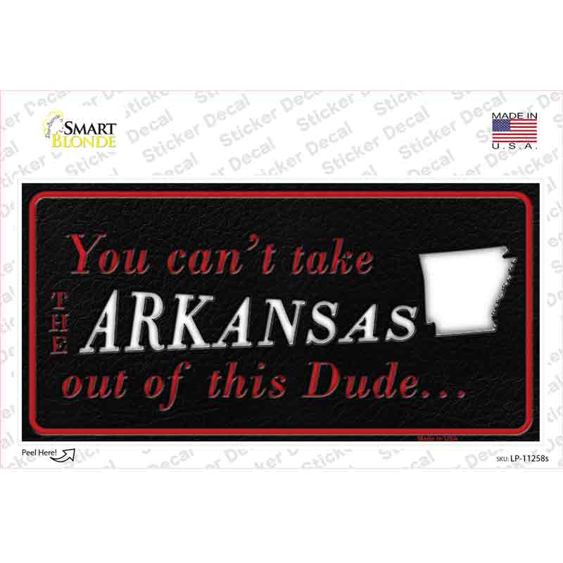Arkansas Dude Novelty Sticker Decal