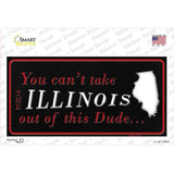 Illinois Dude Novelty Sticker Decal