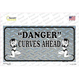 Danger Curves Ahead Novelty Sticker Decal