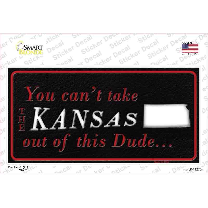 Kansas Dude Novelty Sticker Decal