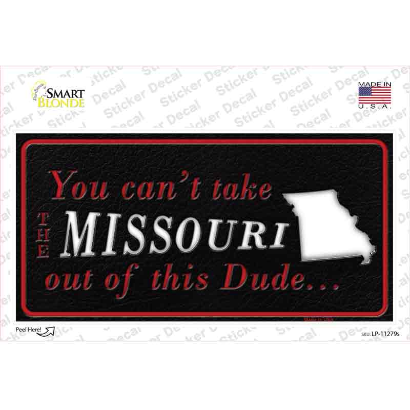 Missouri Dude Novelty Sticker Decal