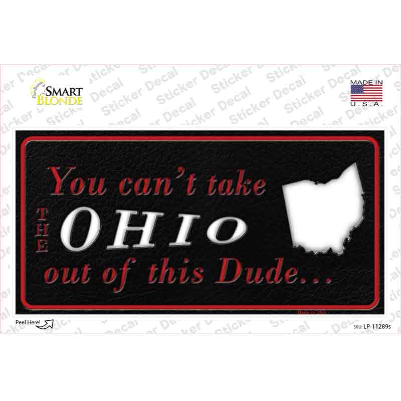 Ohio Dude Novelty Sticker Decal