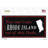 Rhode Island Dude Novelty Sticker Decal