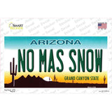 No Mas Snow Novelty Sticker Decal