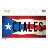 Ciales Puerto Rico Flag Novelty Sticker Decal