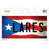 Lares Puerto Rico Flag Novelty Sticker Decal