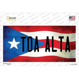 Toa Alta Puerto Rico Flag Novelty Sticker Decal