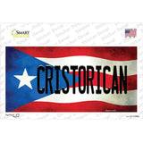 Christorican Puerto Rico Flag Novelty Sticker Decal
