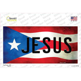 Jesus Puerto Rico Flag Novelty Sticker Decal