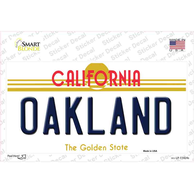 Oakland California Novelty Sticker Decal