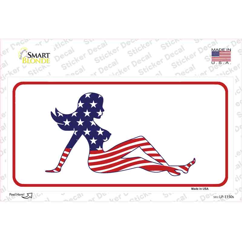 American Mud Flap Girl Novelty Sticker Decal