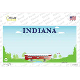 Indiana Recycle State Blank Novelty Sticker Decal
