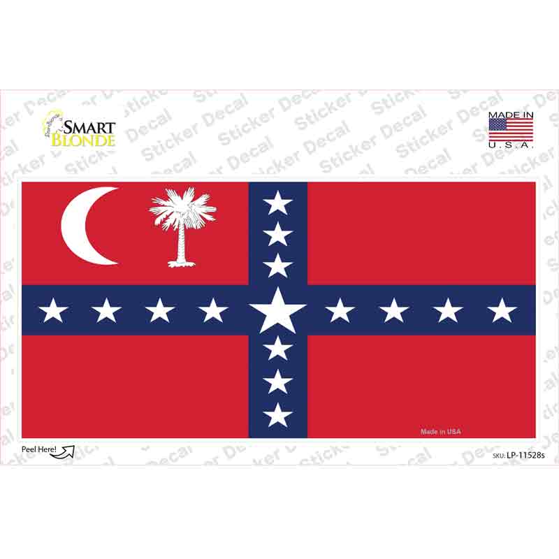 South Carolina Sovereignty Flag Novelty Sticker Decal