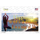 Happiness Way Of Life Yoga Novelty Sticker Decal
