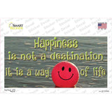 Happiness Way Of Life Ball Novelty Sticker Decal