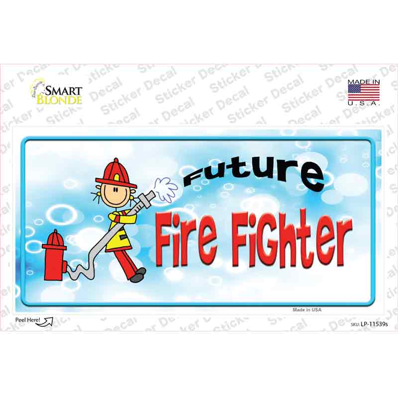 Future Fire Fighter Novelty Sticker Decal