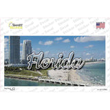 Florida White Sand Beach State Novelty Sticker Decal
