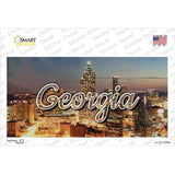 Georgia City Lights State Novelty Sticker Decal