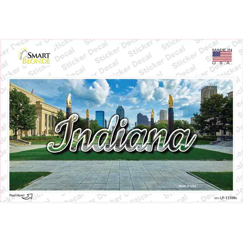 Indiana Sunny Park State Novelty Sticker Decal