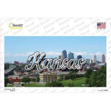 Kansas Downtown Skyline State Novelty Sticker Decal
