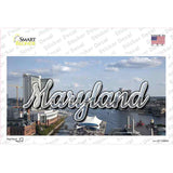 Maryland River Skyline State Novelty Sticker Decal