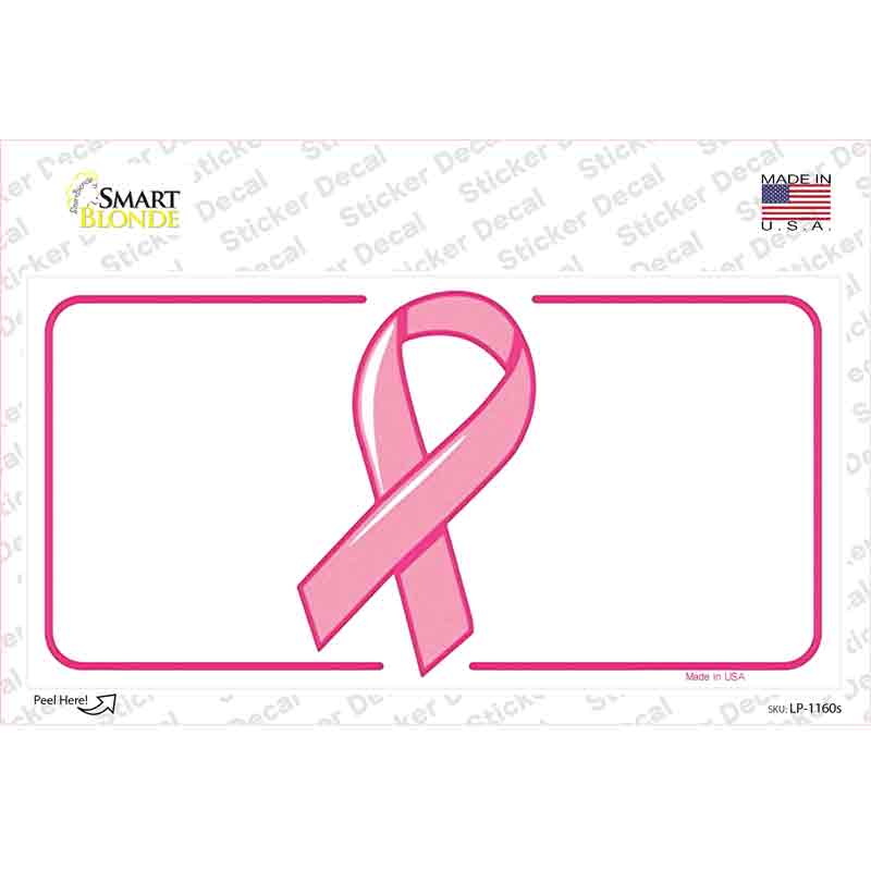 Breast Cancer Ribbon Novelty Sticker Decal