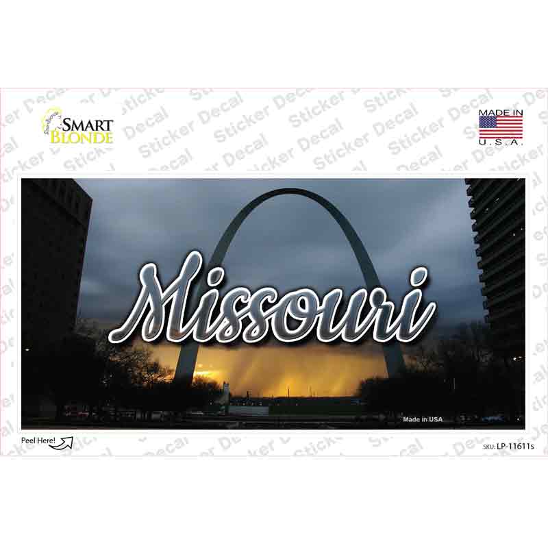 Missouri Gateway Arch State Novelty Sticker Decal